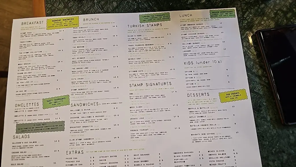 Menu_Stamp Brasserie_Harringay_image_2