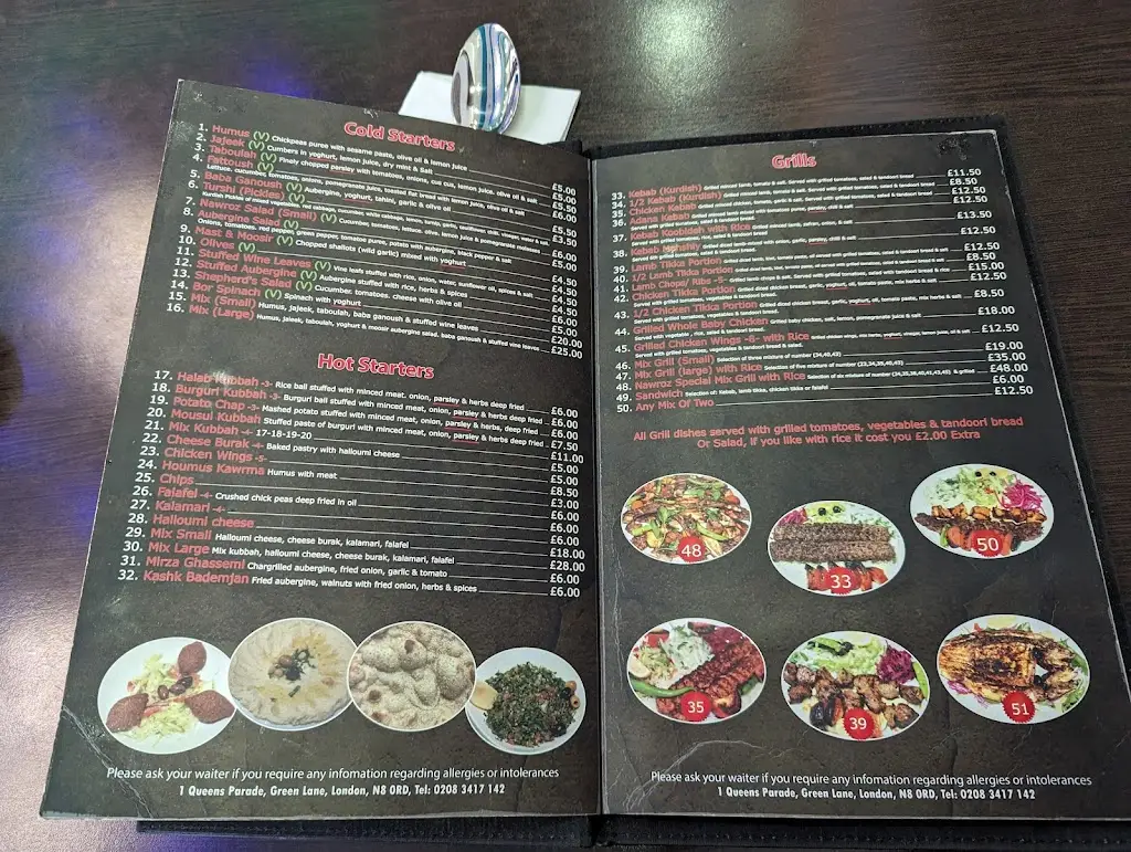 Menu_Nawroz Restaurant_Harringay_immagine_2