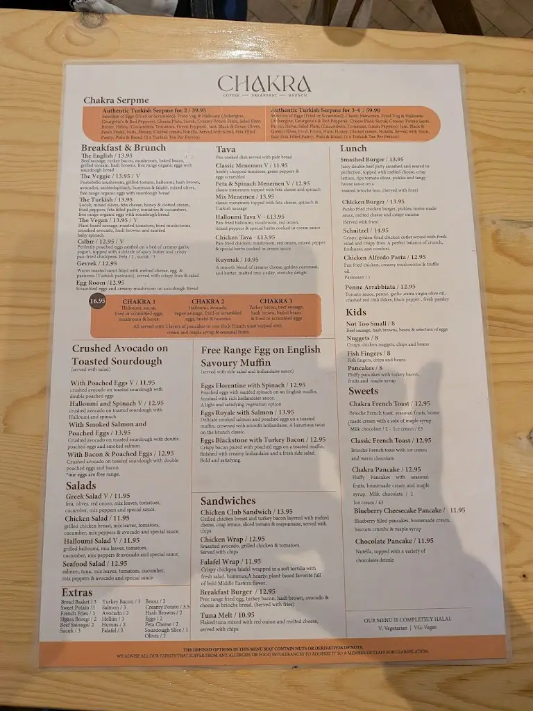 Menu_Chakra Cafe _Harringay_image_1