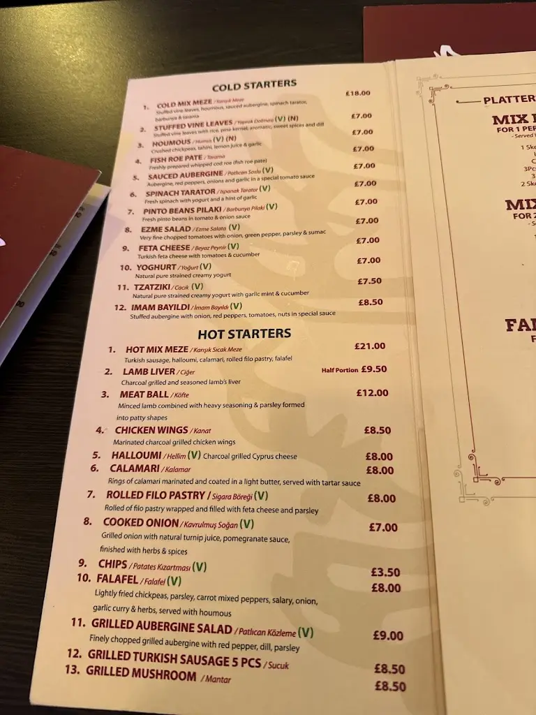 Menu_umut 2000 Harringay_Harringay_image_1