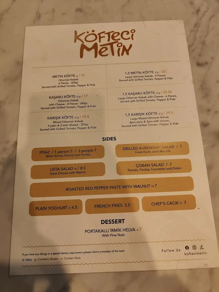 Menu_Kofteci Metin London_Harringay_image_1
