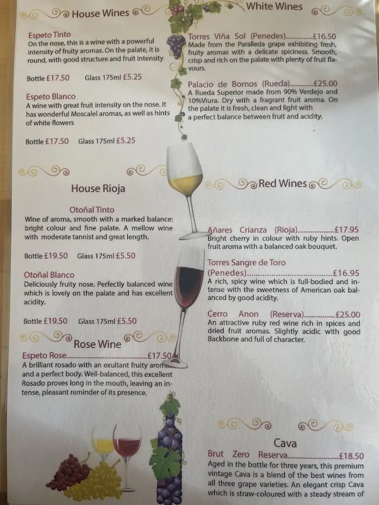 Menu_La Viña Tapas Bar Restaurant_Harringay_image_2