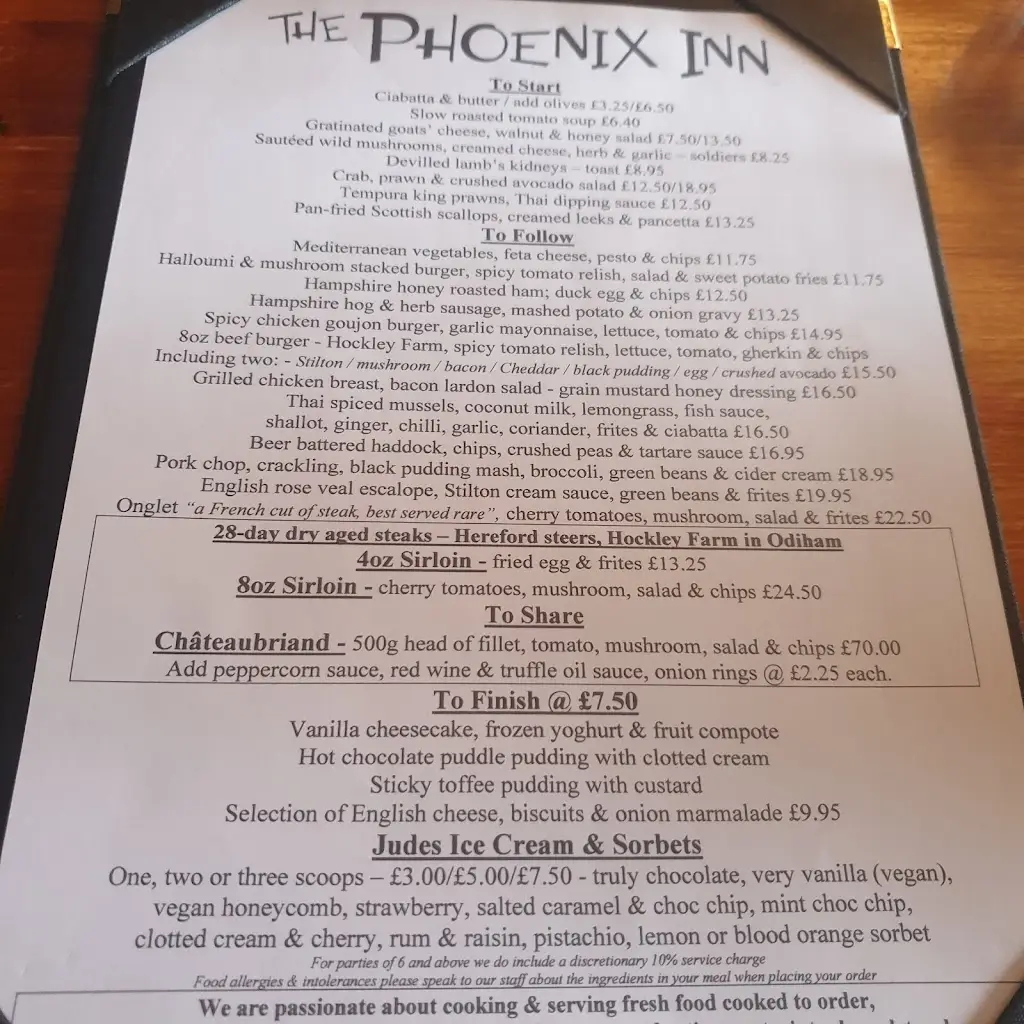 Menu_The Phoenix Inn_Hartley Wintney_image_2