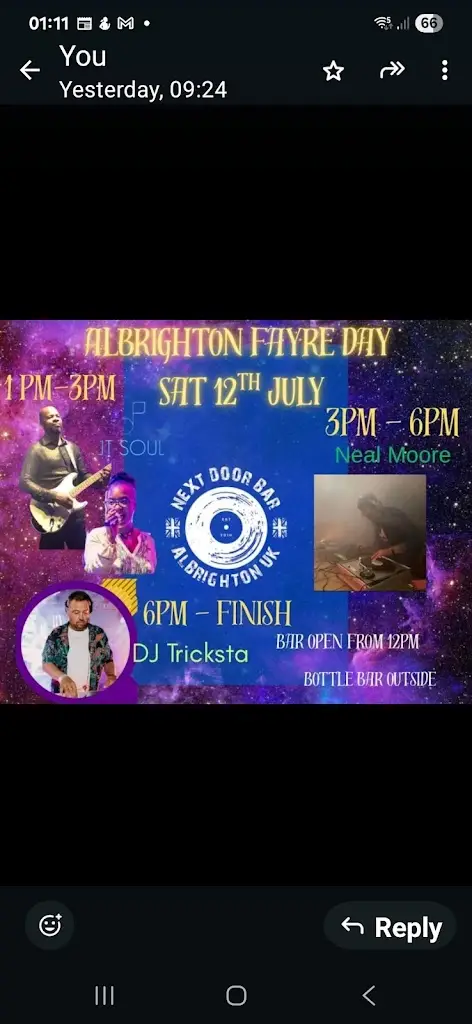 D Smith_Next Door Bar_Albrighton_review