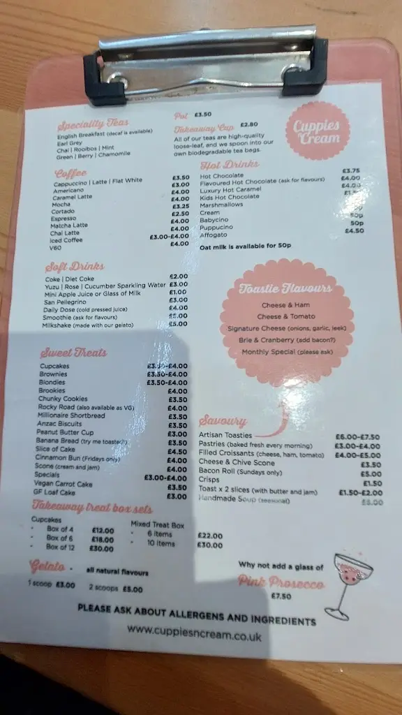 Menu_Cuppies 'n' Cream_Hartley Wintney_image_2