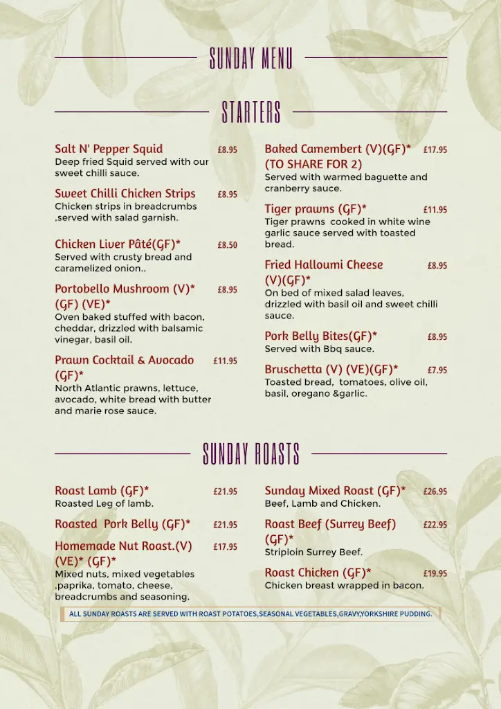 Menu_The Queens Head Dogmersfield_Hartley Wintney_immagine_2