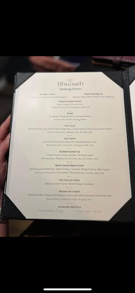 Menu_Rhubarb Restaurant Harrogate_Harrogate_immagine_1