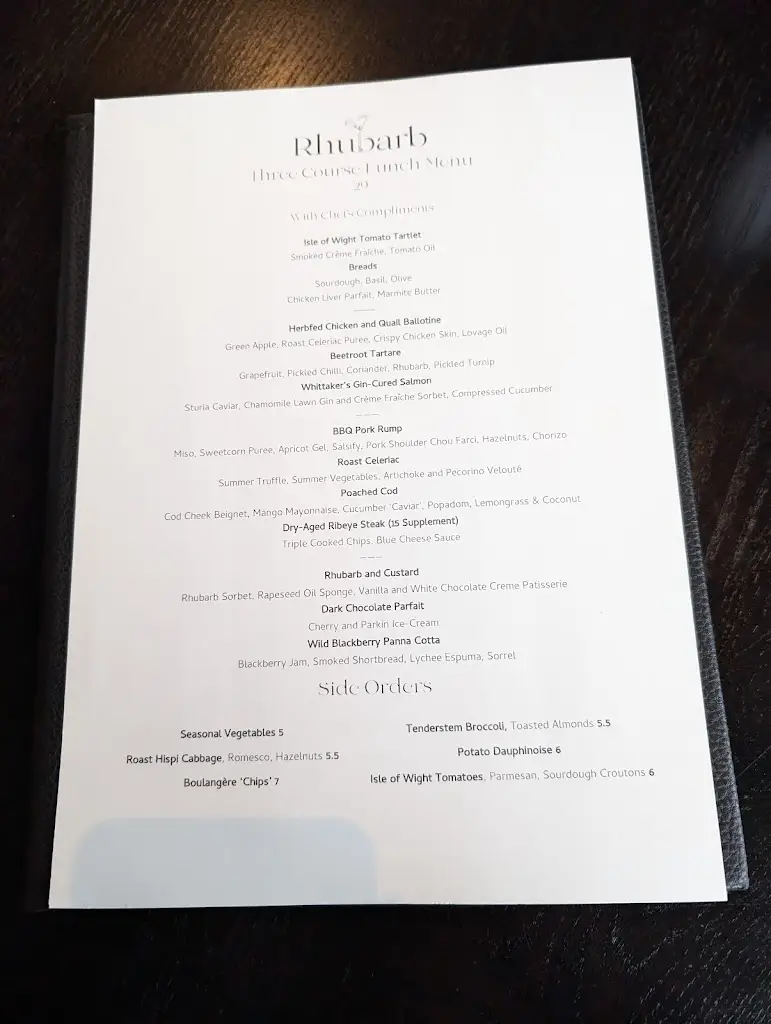 Menu_Rhubarb Restaurant Harrogate_Harrogate_immagine_4