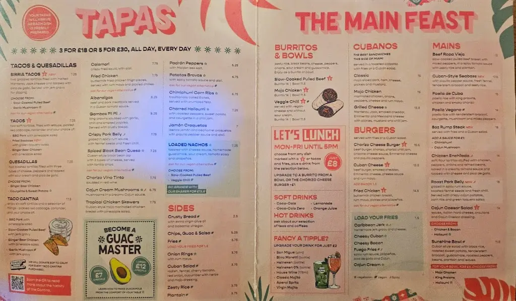 Menu_Revolución de Cuba Harrogate_Harrogate_immagine_1