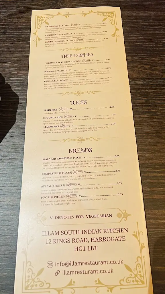 Menu_ILLAM Restaurant- South Indian Kitchen_Harrogate_image_3