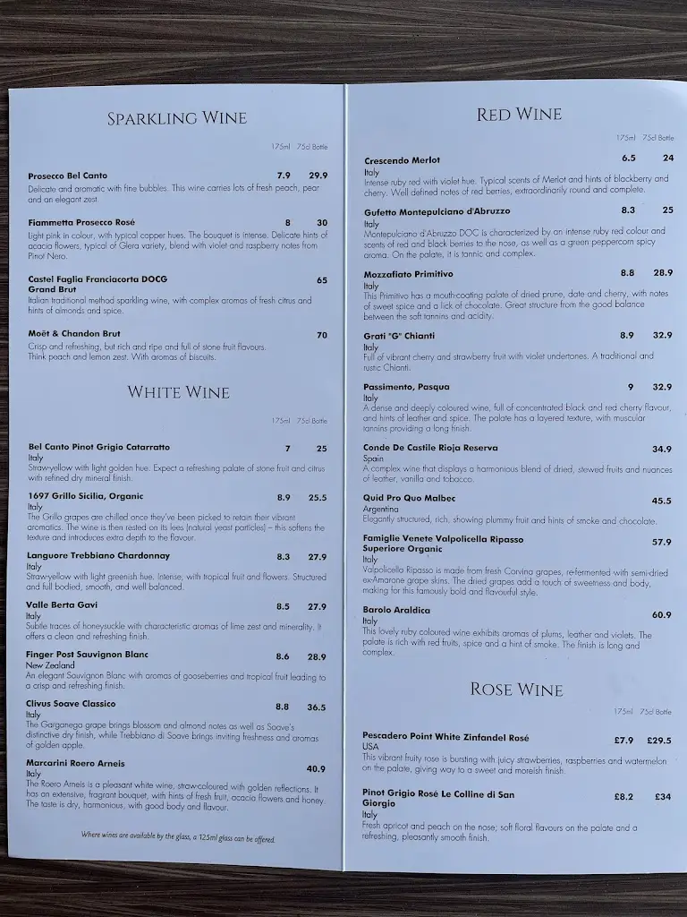 Menu_Gusto b.l.k Itallian restaurant_Harold Wood_image_1