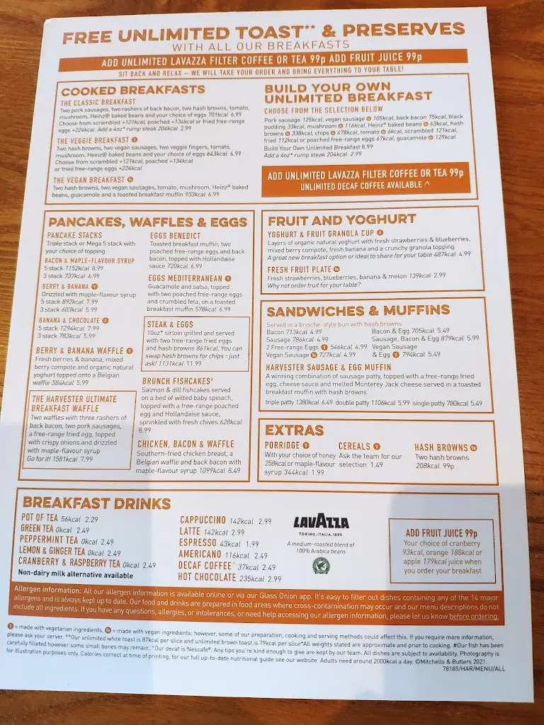 Menu_Harvester Gidea Park Romford_Harold Wood_image_1
