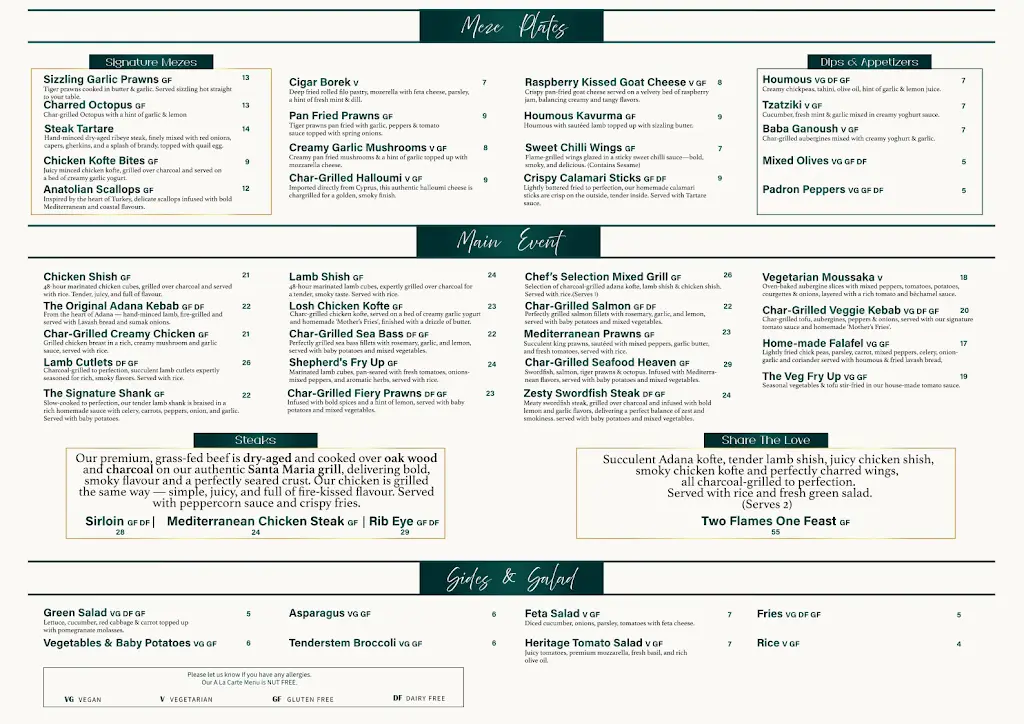 Menu_Losh Bar & Grill_Harpenden_image_1