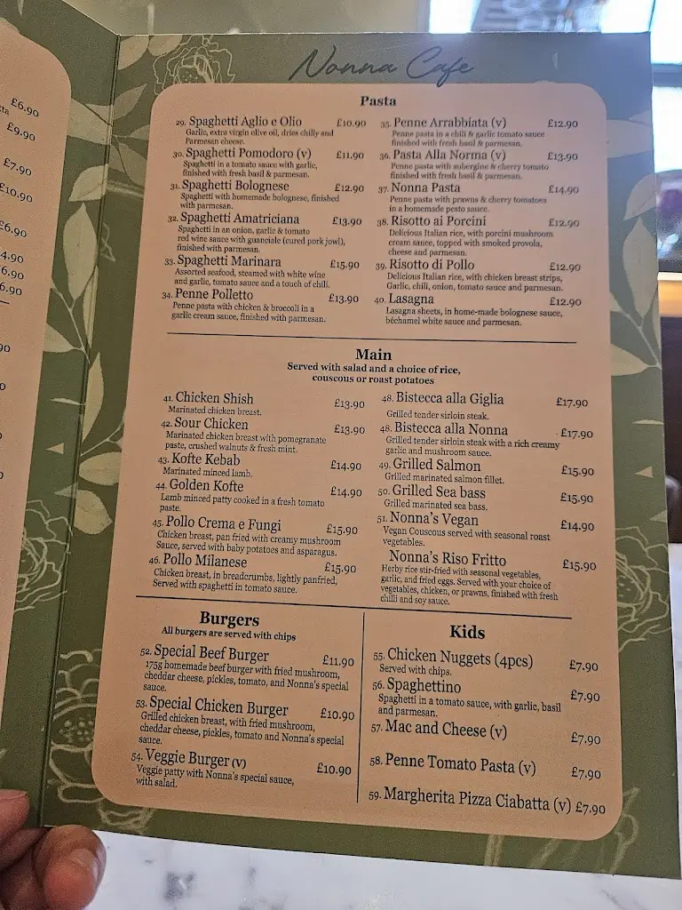 Menu_Nonna's Cafe and Restaurant _Harpenden_image_3