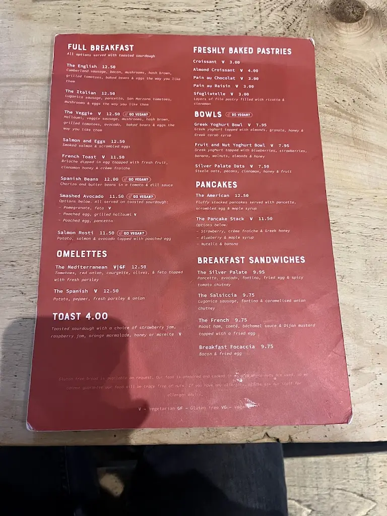 Menu_Silver Palate_Harpenden_image_1