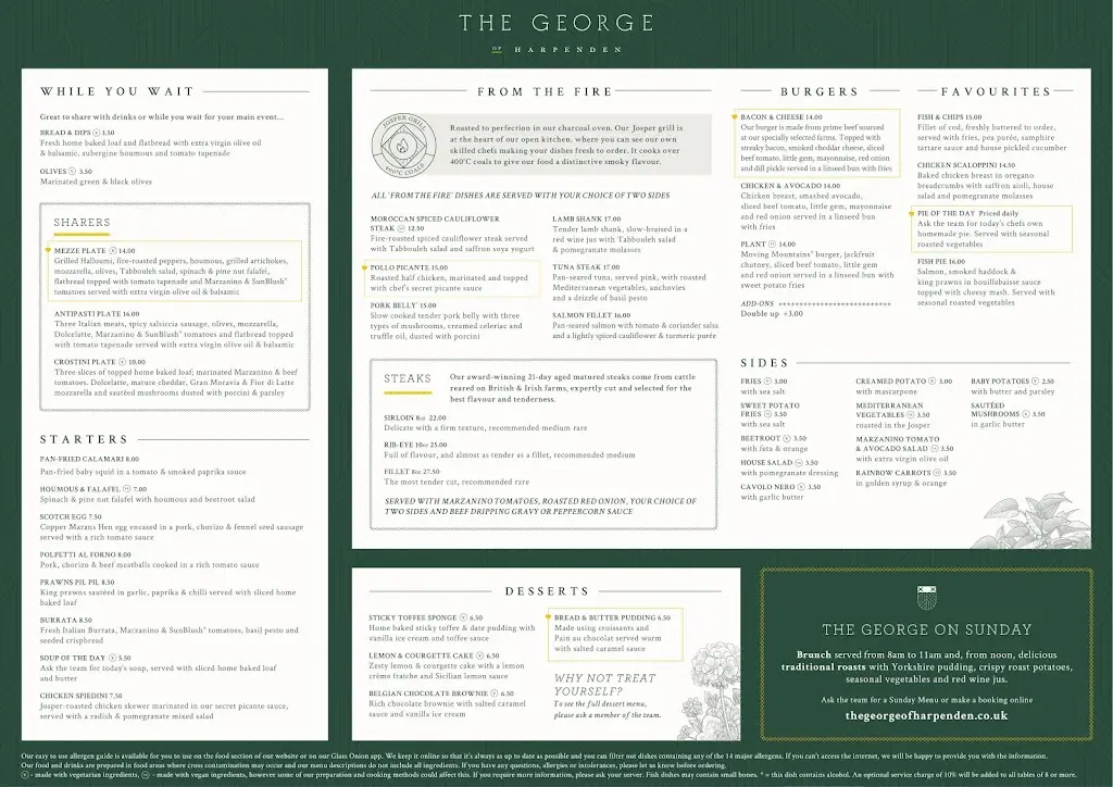 Menu_The George of Harpenden_Harpenden_image_3