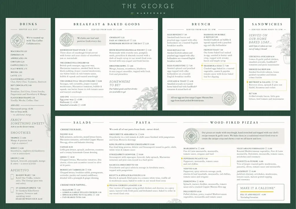 Menu_The George of Harpenden_Harpenden_image_4