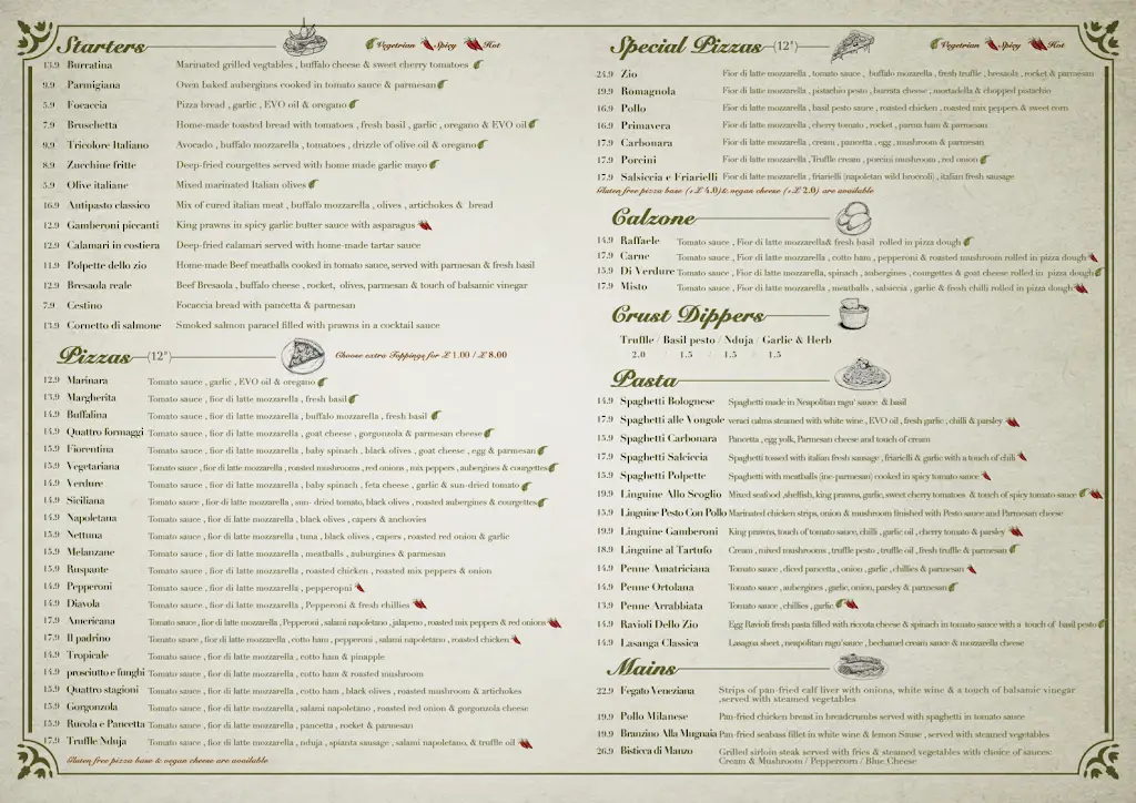 Menu_Zio's Pizzeria_Harpenden_image_1