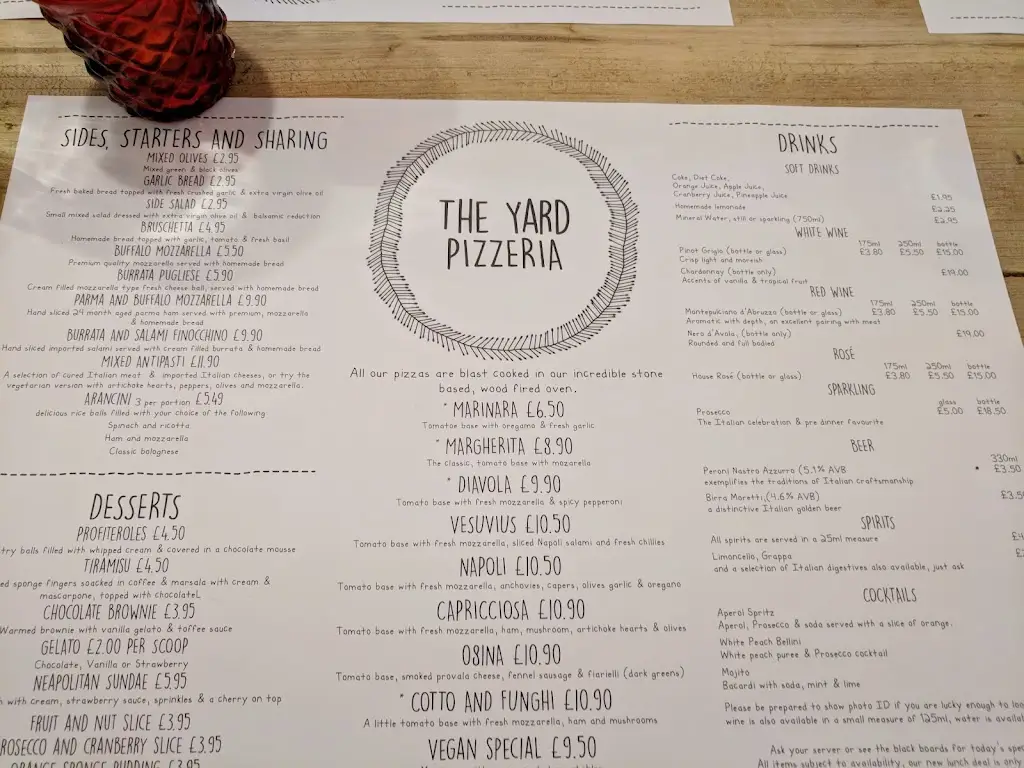 Menu_The Yard Pizzeria_Harpenden_image_1