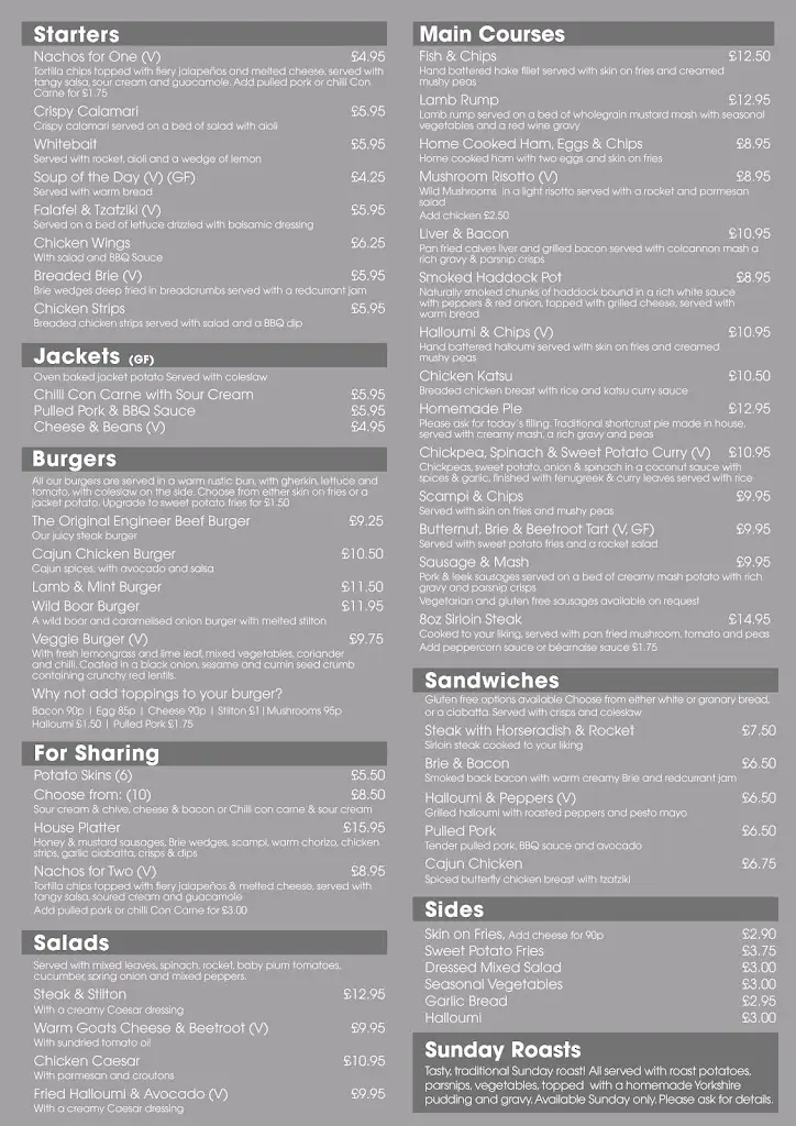Menu_The Engineer Pub and Restaurant_Harpenden_image_2