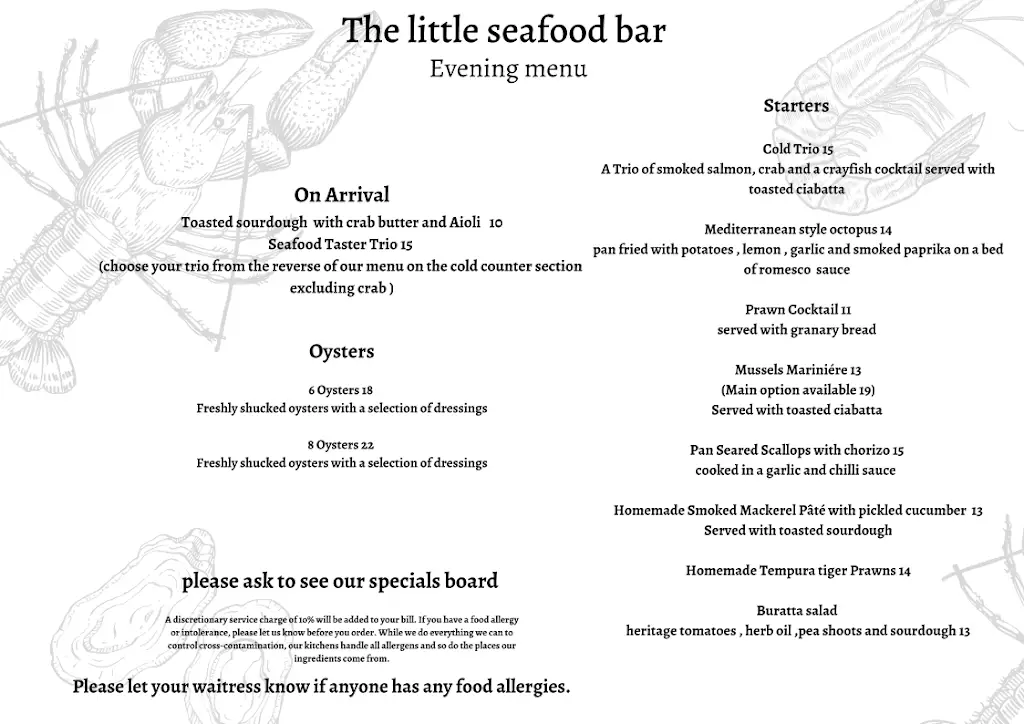 Menu_The Little Seafood Bar_Hatfield Heath_image_3