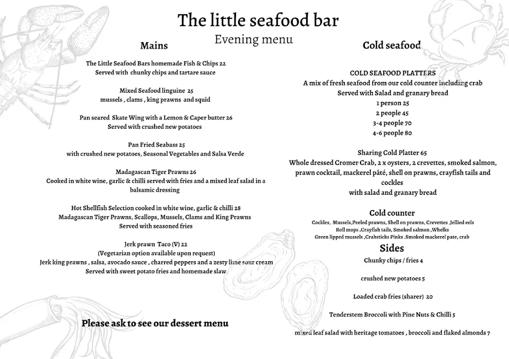Menu_The Little Seafood Bar_Hatfield Heath_image_4