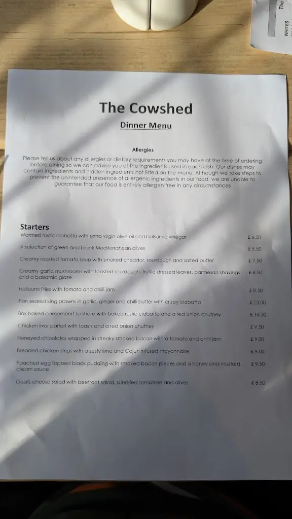 Menu_Cowshed_Albrighton_image_1