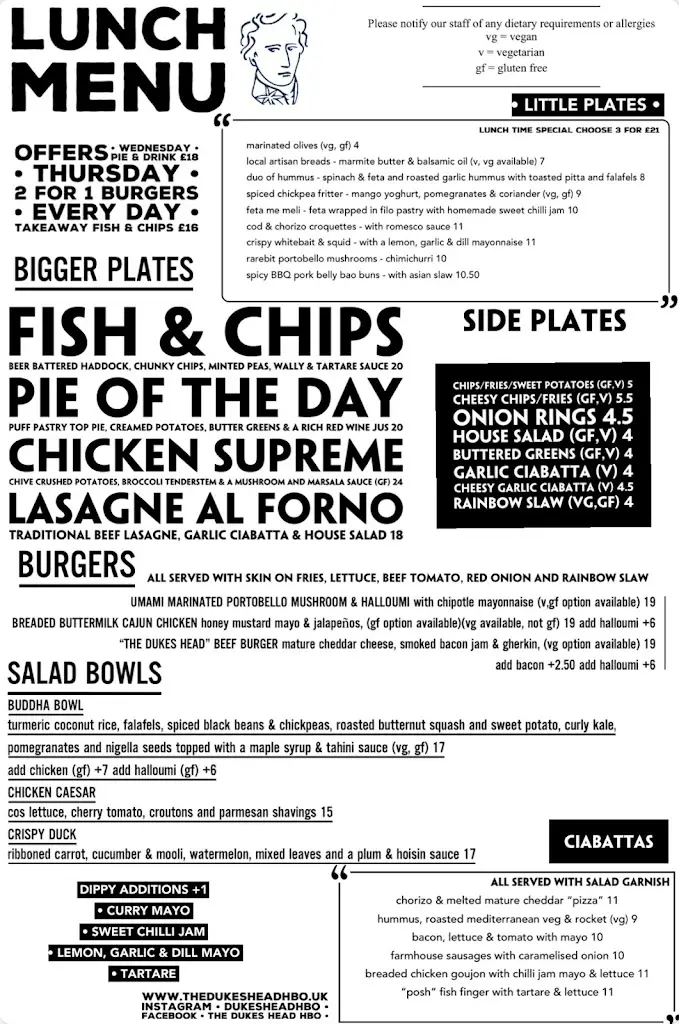 Menü_The Dukes Head_Hatfield Heath_Bild_4