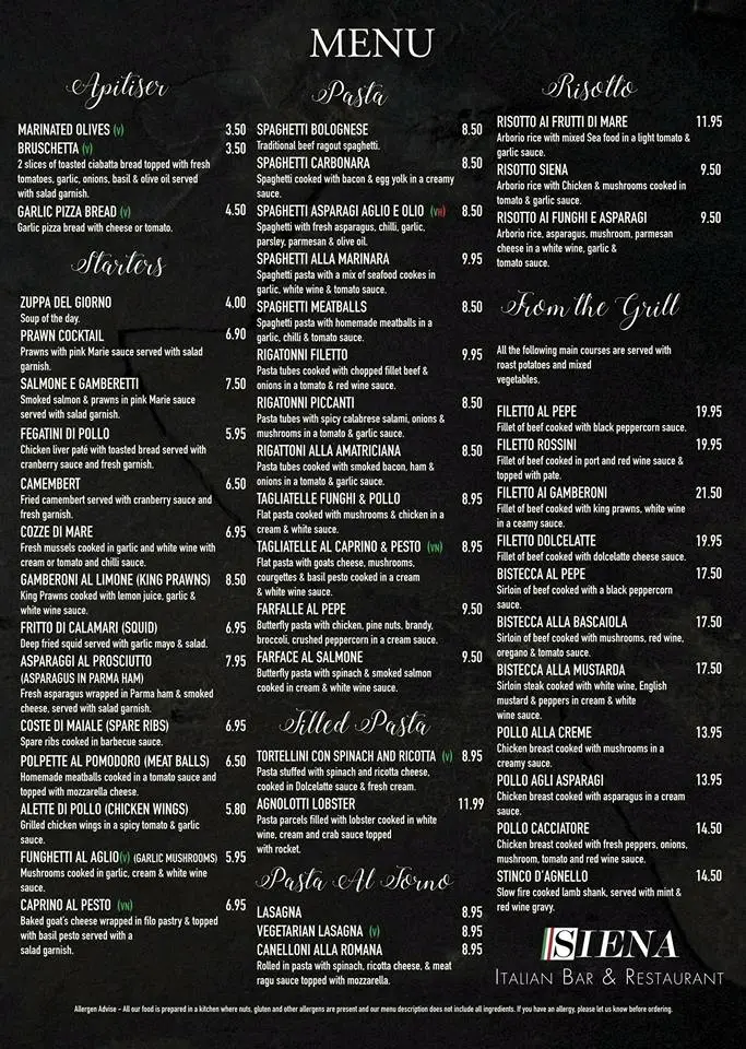 Menu_Siena Restaurant_Haslingden_image_1