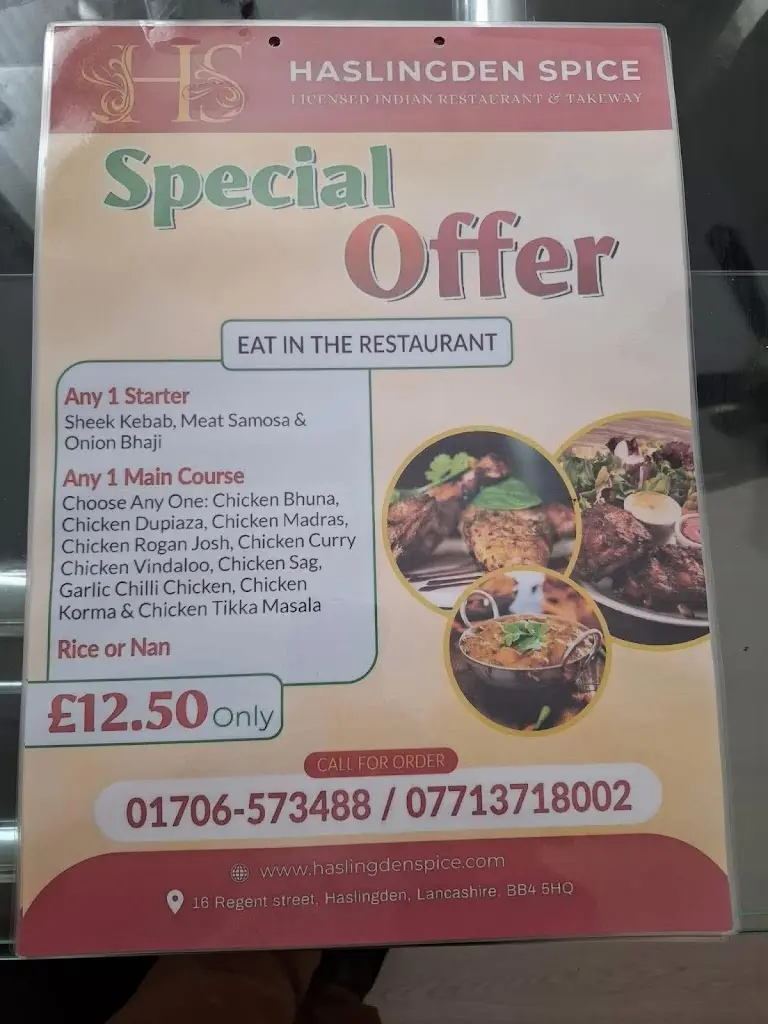 Menu_Haslingden Spice_Haslingden_immagine_4