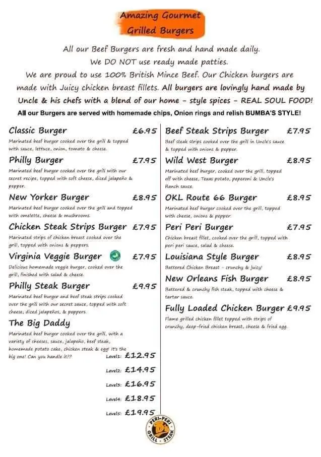 Menu_Bumba's Grill_Haslingden_image_1