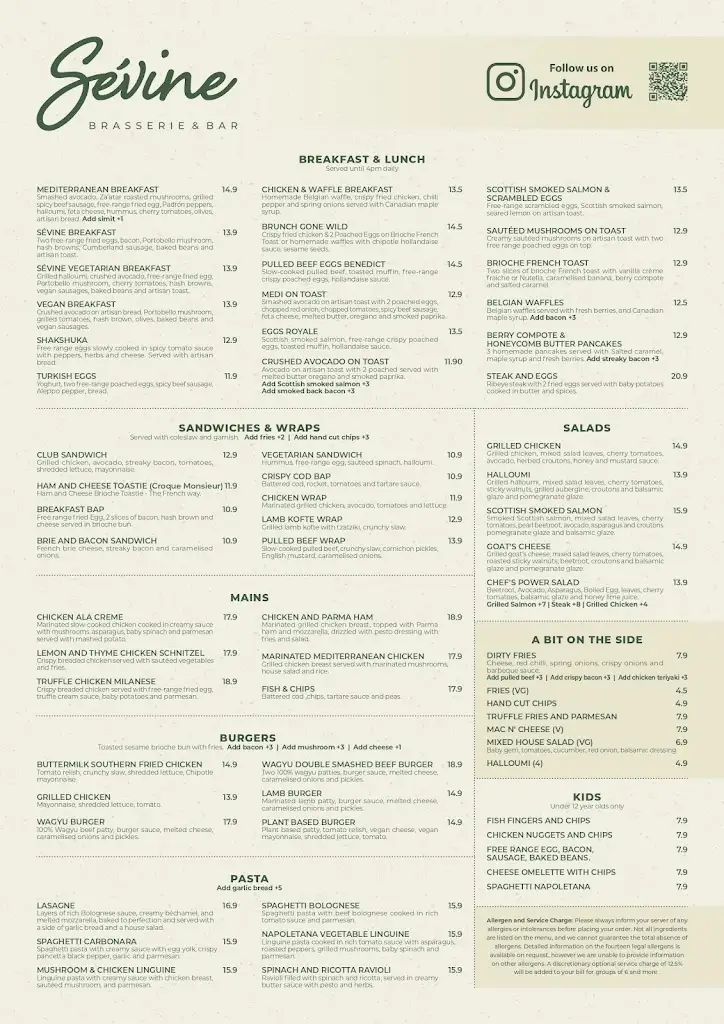 Menu_Sevine Brasserie_Harlow_image_2