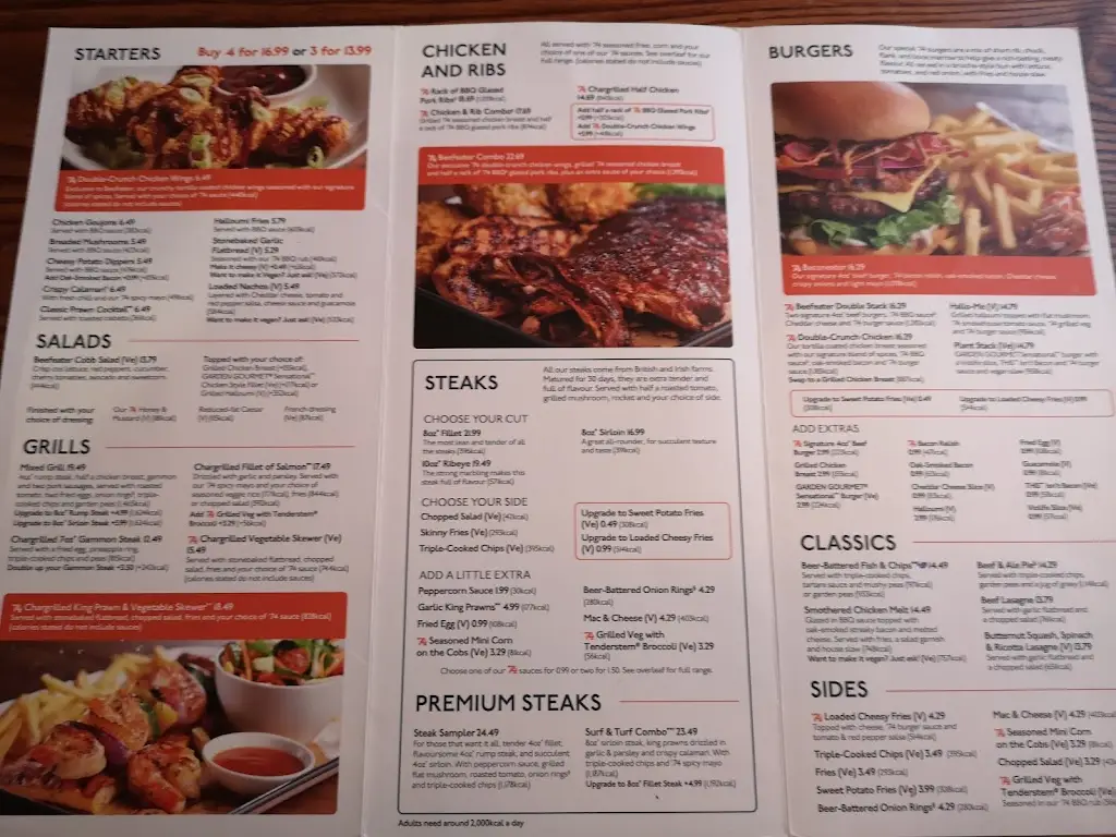 Menü_Harlow Mill Beefeater_Harlow_Bild_1