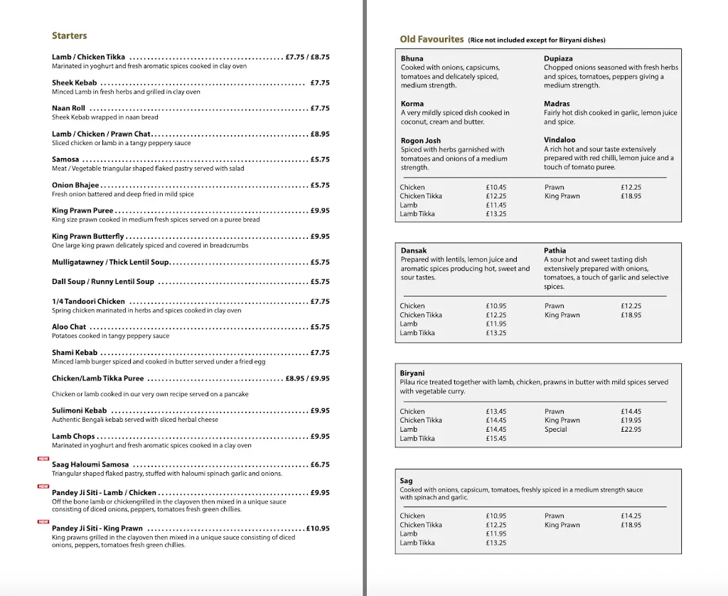 Menu_Garden of India_Harlow_imagen_3