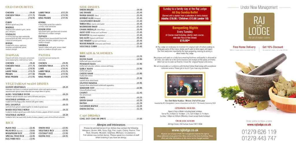 Menu_Raj Lodge_Harlow_image_2