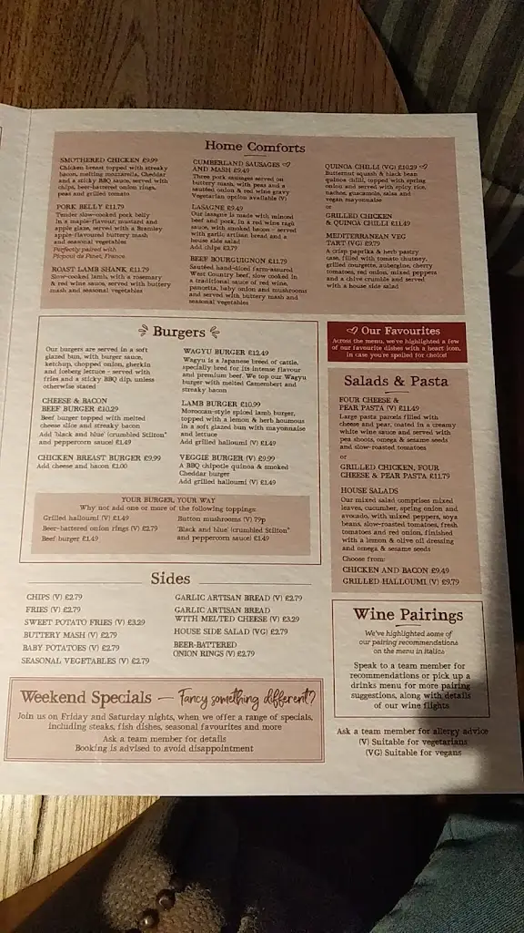 Menu_The Swan Inn Haslemere_Haslemere_immagine_2