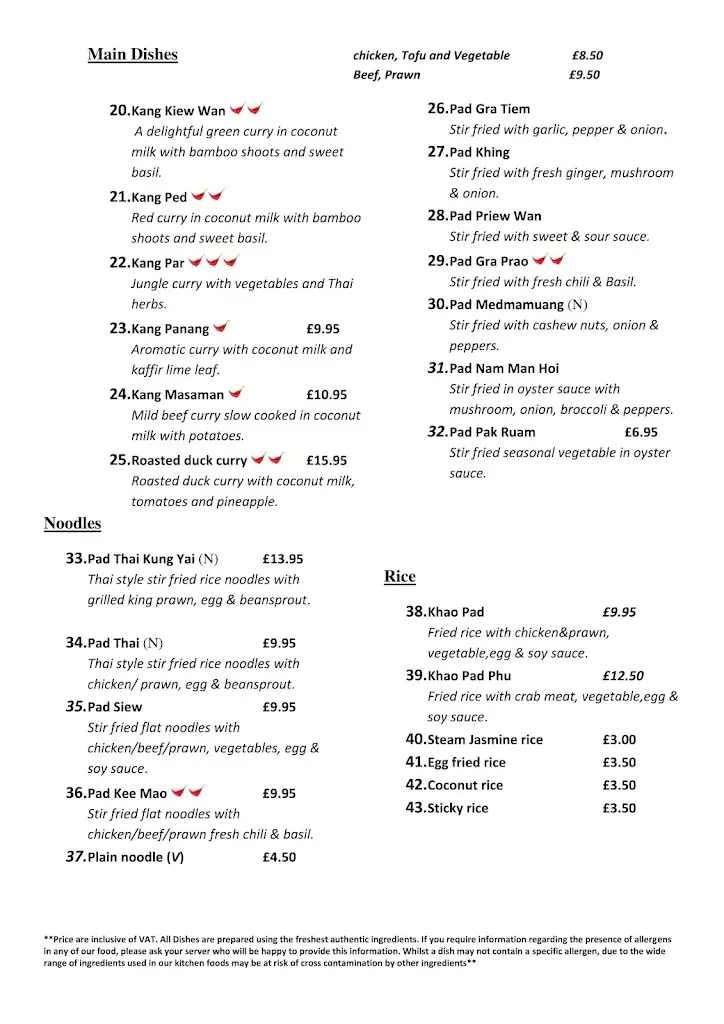 Menü_Sabai Thai Kitchen_Haslemere_Bild_1