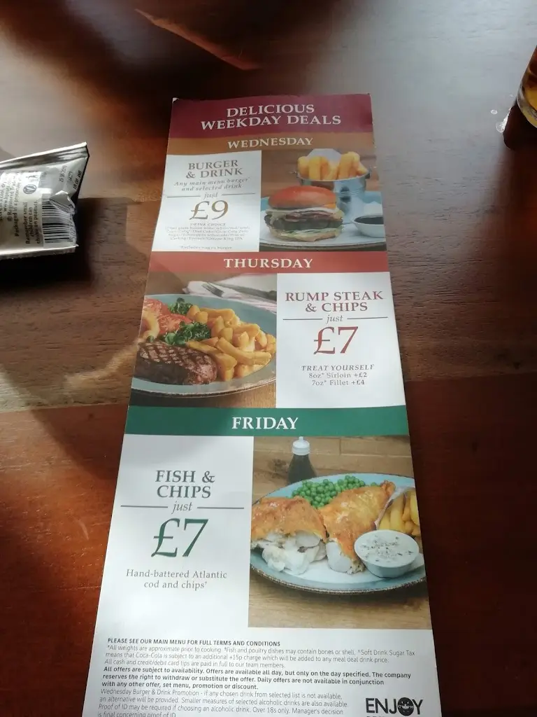 Menu_Duke Of Wellington_Hatfield Peverel_image_1