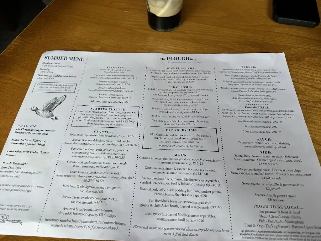 Menu_The Plough Inn Normanton on Soar_Hathern_image_2