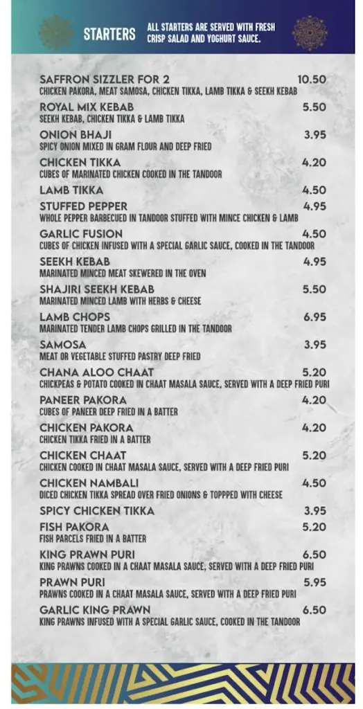 Menu_Saffron Indian Restaurant_Haxey_image_4