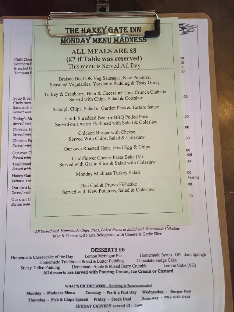 Menu_The Haxey Gate Inn_Haxey_immagine_1