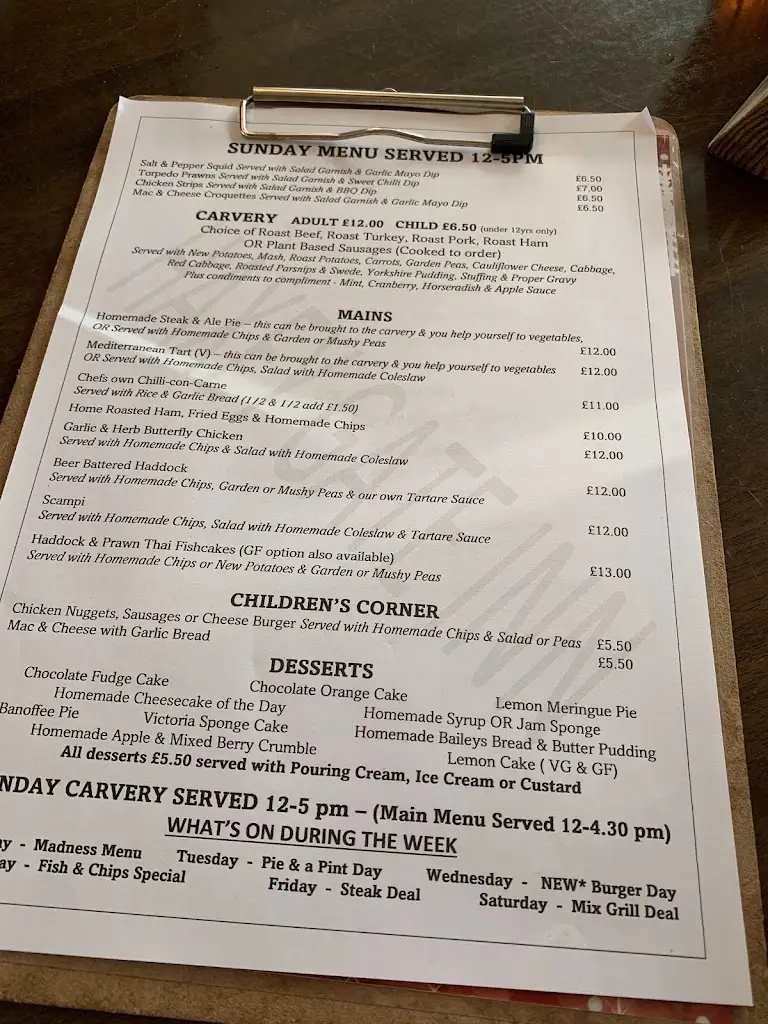 Menu_The Haxey Gate Inn_Haxey_immagine_2