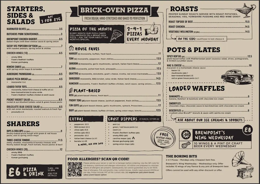 Menu_Old White Horse, Baldock_Baldock_immagine_1