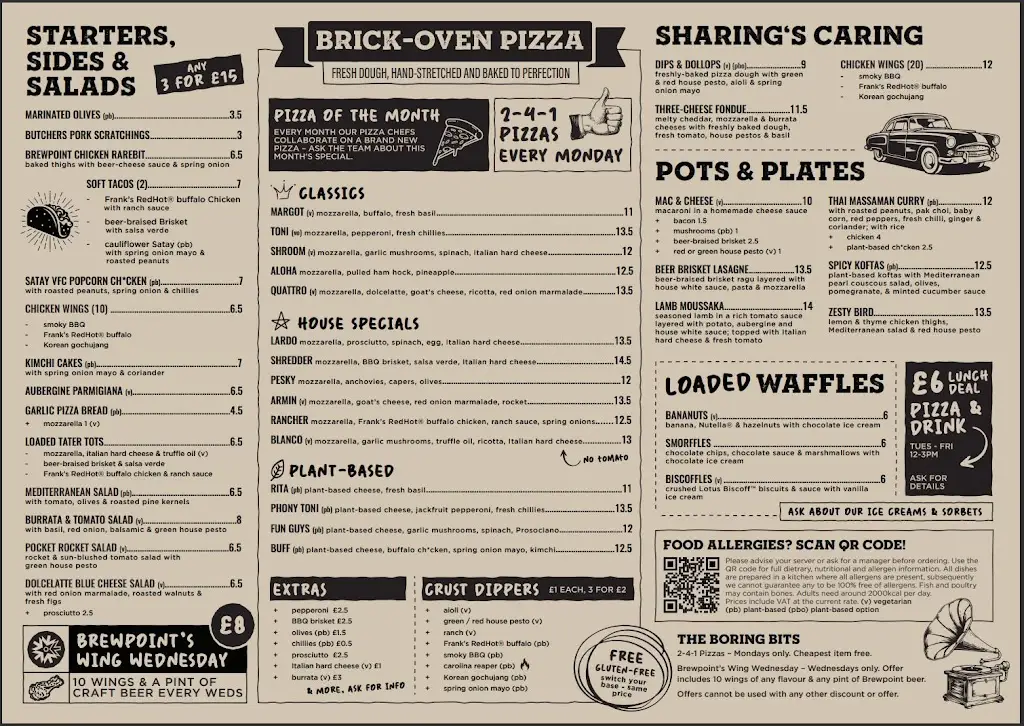 Menu_Old White Horse, Baldock_Baldock_immagine_2