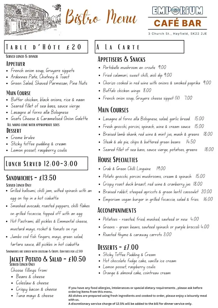 Menu_Hayfield Emporium_Hayfield_image_1