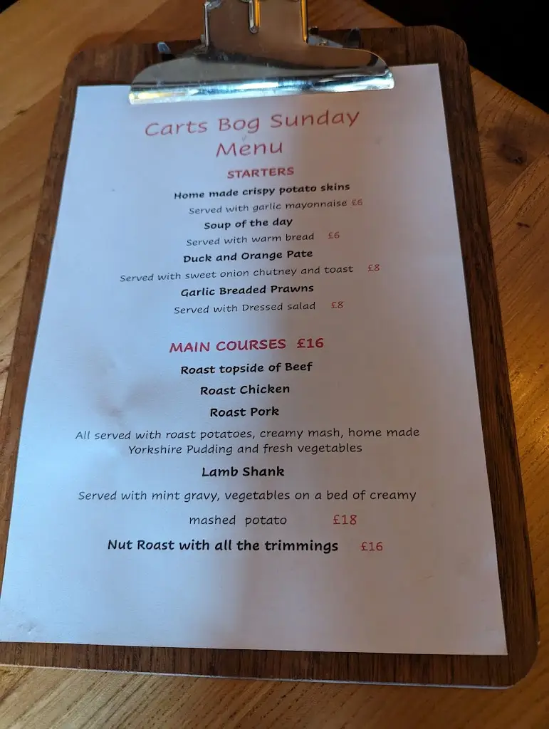 Menu_Carts Bog Inn_Haydon Bridge_image_4