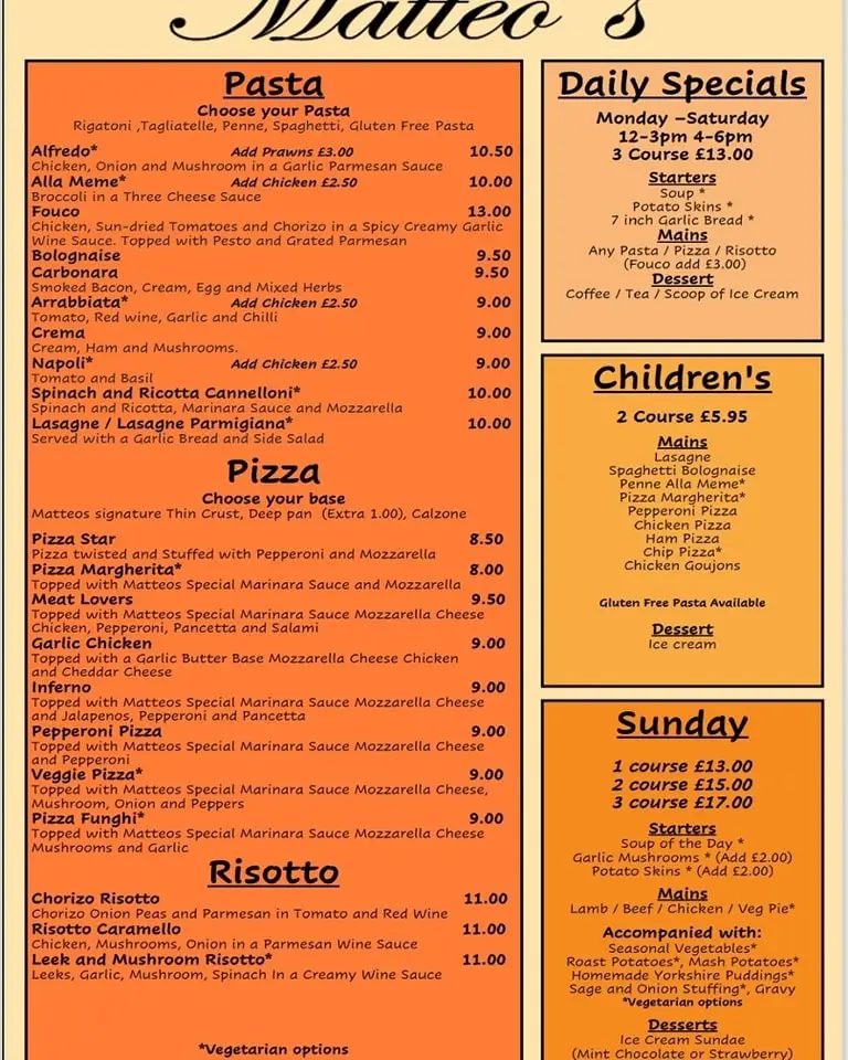 Menu_Matteo's_Hartlepool_image_1