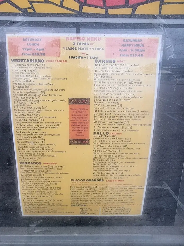 Menu_Casa del Mar_Hartlepool_image_2