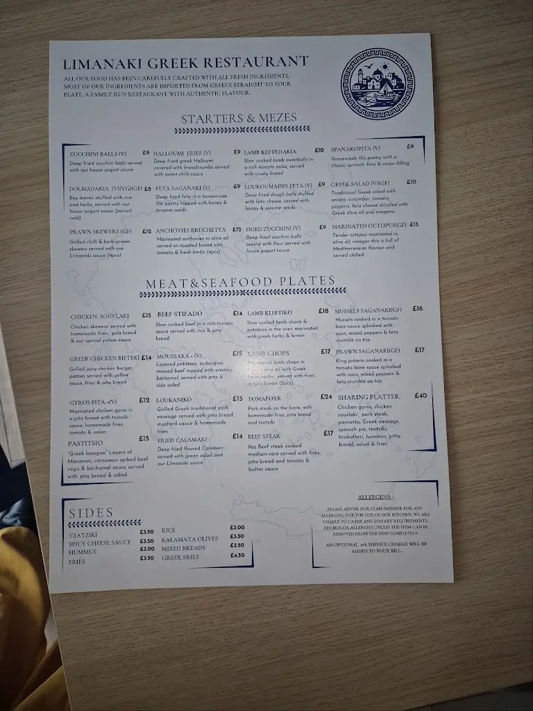 Menu_Limanaki Greek Restaurant UK_Hartlepool_image_1