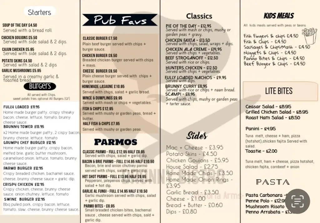 Menu_Victoria Arms_Hartlepool_image_1